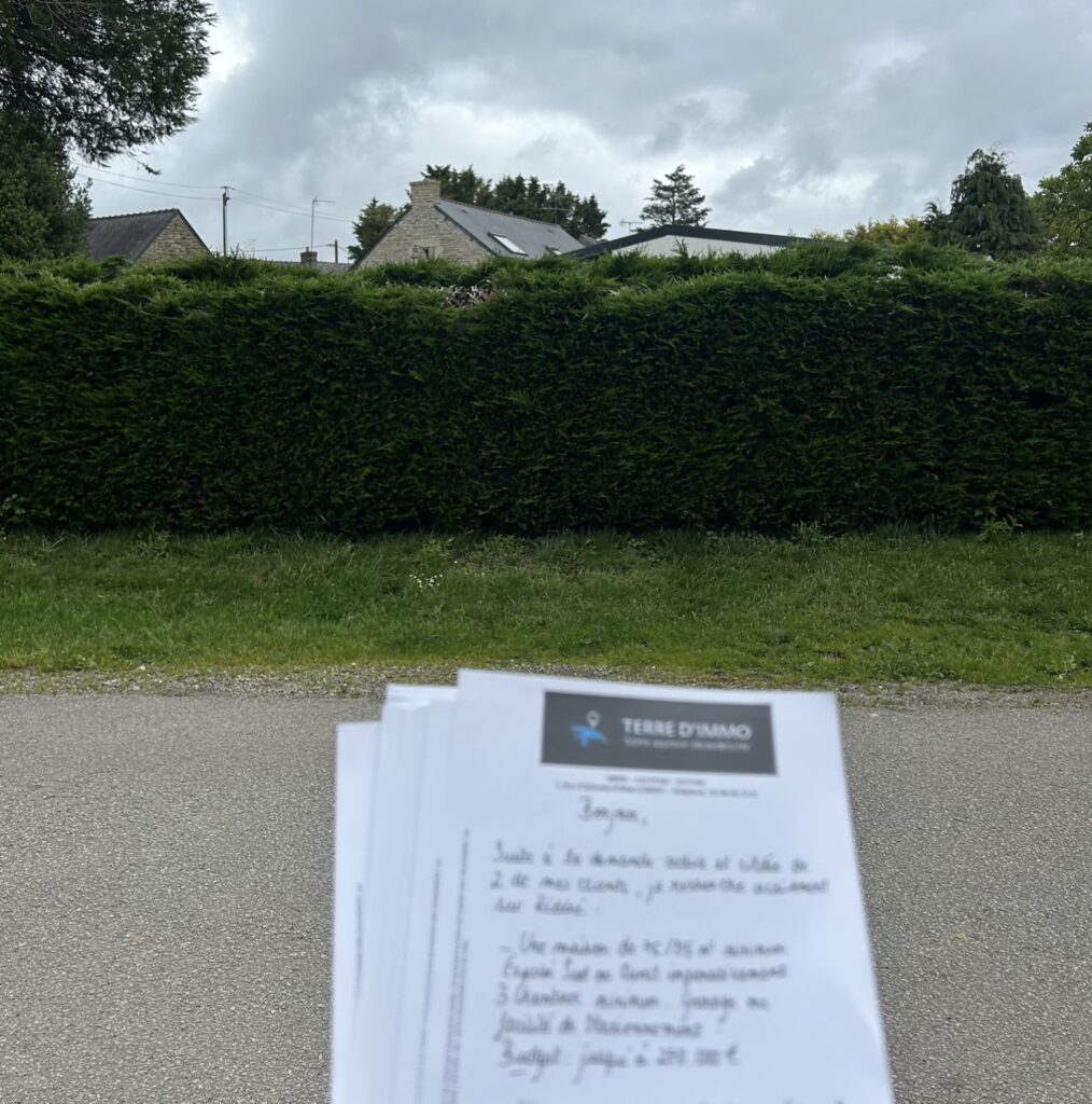 Photo pour mon compte rendu de stage Terre d’immo