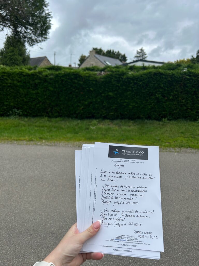 Photo pour mon compte rendu de stage Terre d’immo